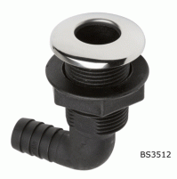 90 Degrees Skin Fitting with Stainless Steel Cover - øA: 25 mm - BS3512 - CanSB